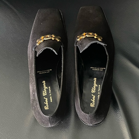 Robert Clergerie Black Suede Loafers - Picture 3 of 7